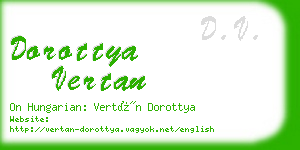 dorottya vertan business card